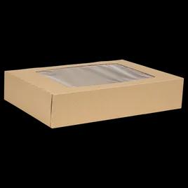Cake Box 1/2 Size 19X14X4 IN Corrugated Paperboard With Window 50/Case