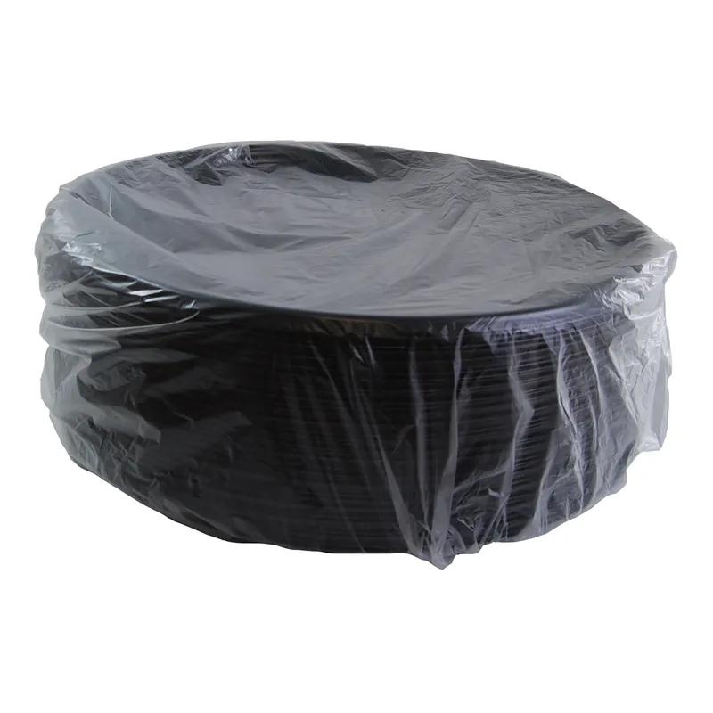 Serving Tray Base 18.13X0.88 IN PET Black Round 36/Case