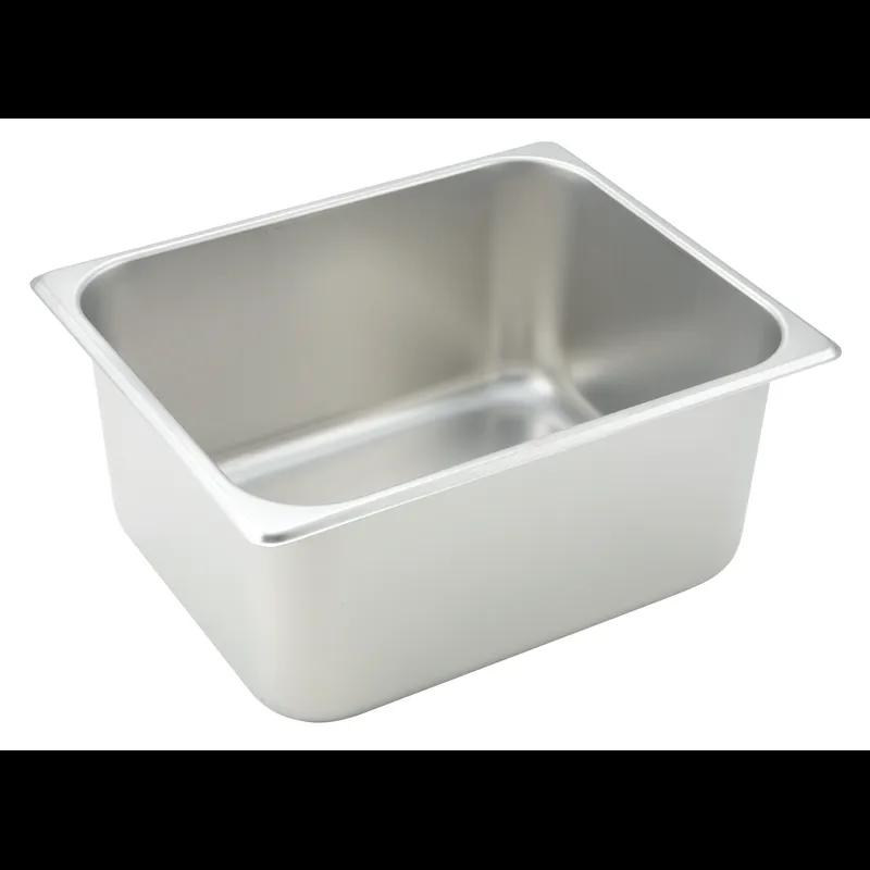 Steam Table Pan 1/2 Size 6 IN 18/8 Stainless Steel Rectangle 1/Each