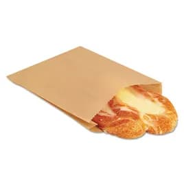 Bagcraft® Pastry Sandwich Bag 6.5X1X8 IN Dry Wax Paper Kraft 2000/Case