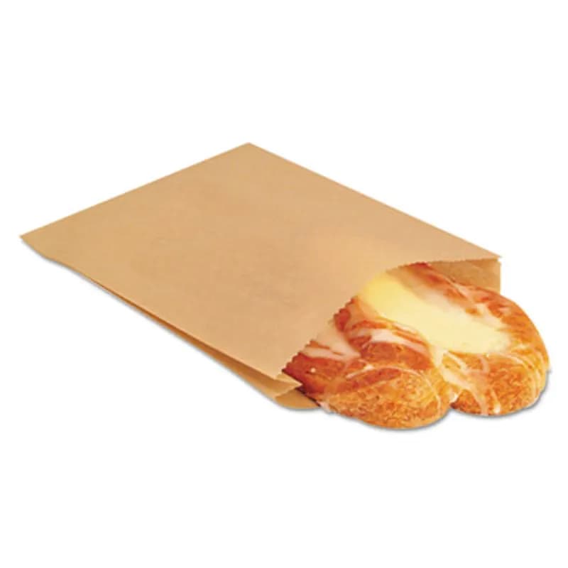Bagcraft® Pastry Sandwich Bag 6.5X1X8 IN Dry Wax Paper Kraft 2000/Case