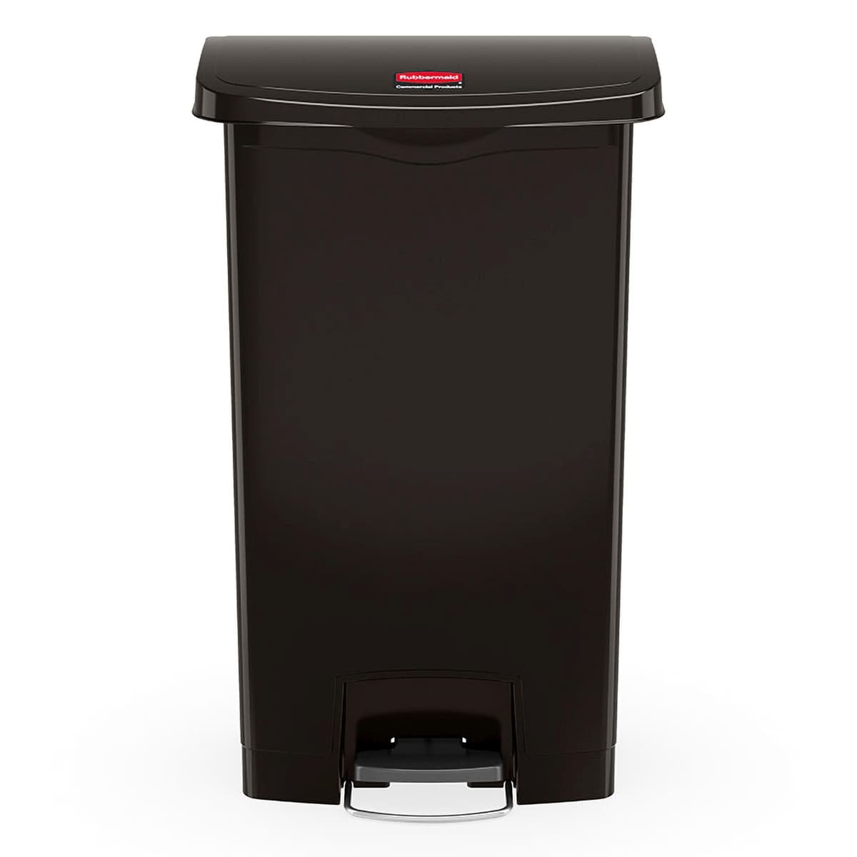 Streamline® Trash Can 20.62X13.00X31.88 IN 18 GAL Black Resin Step-On Front Step 1/Each