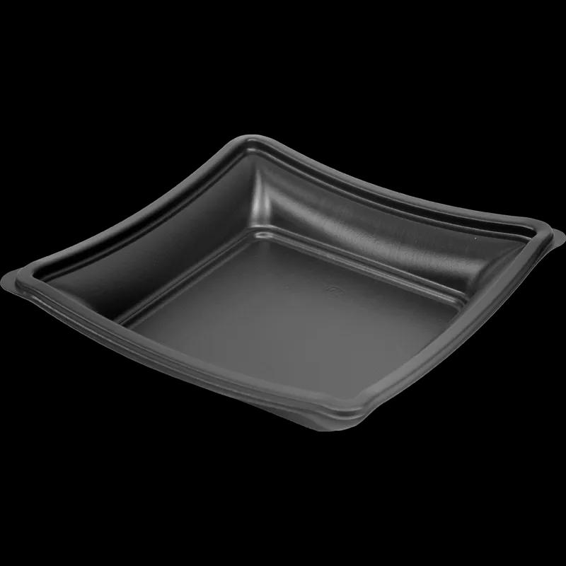Plate 10 IN PS Black Square Deep 200/Case