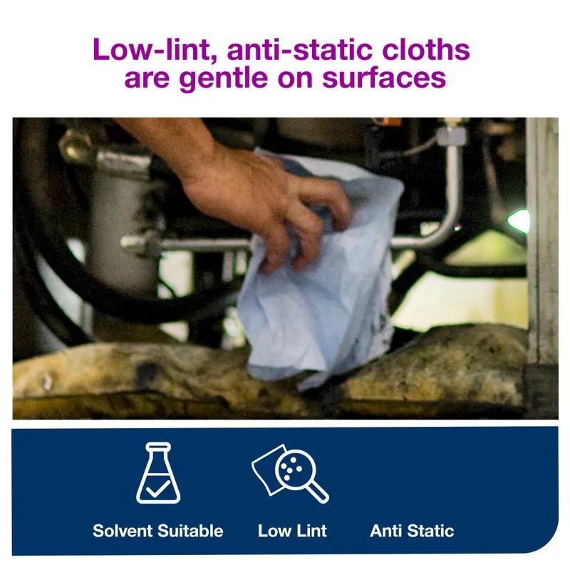 Tork Cleaning Wipe  15.354X12756 IN Folded: 4.252X12.756IN Paper Blue Multifold Refill Industrial 80 Count/Pack