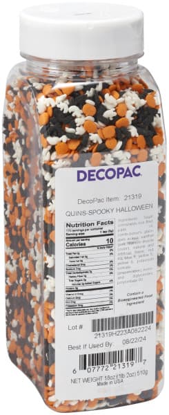 Cake Decorating Sequins Multicolor Spooky 1/Each