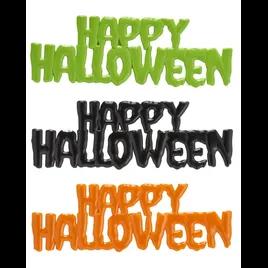 Cake & Cupcake Topper Pick Plastic Multicolor Happy Halloween 24/Pack