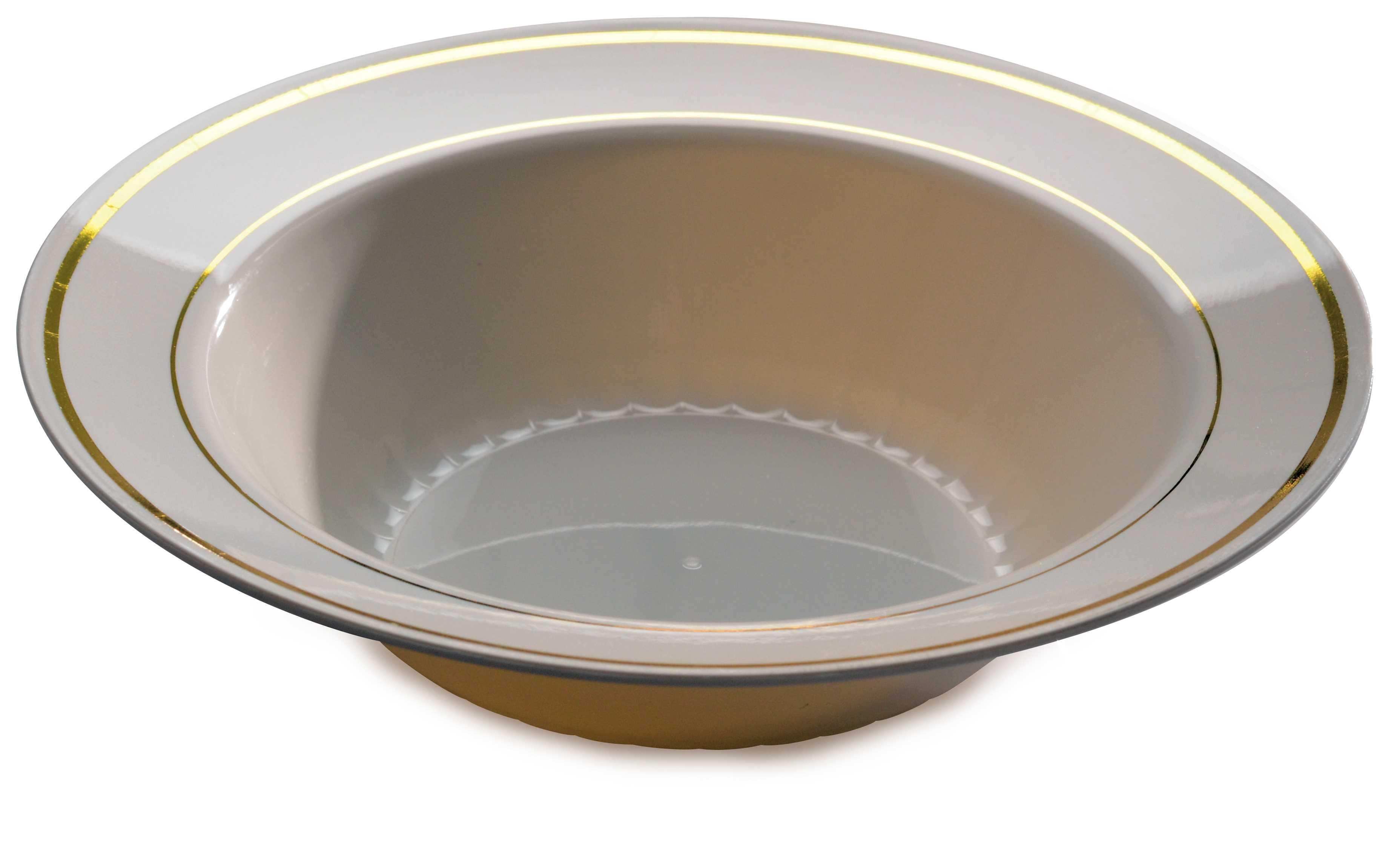 Soup Bowl 12 OZ Bone Gold Round 150/Case