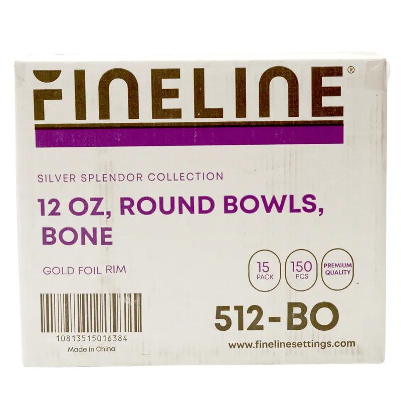Soup Bowl 12 OZ Bone Gold Round 150/Case
