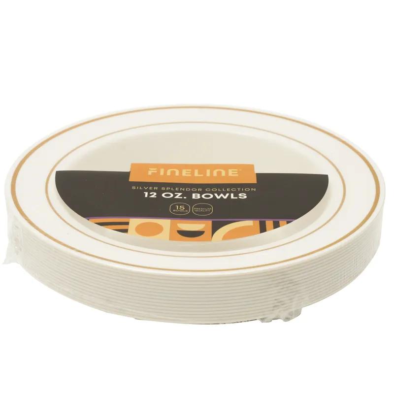 Soup Bowl 12 OZ Bone Gold Round 150/Case