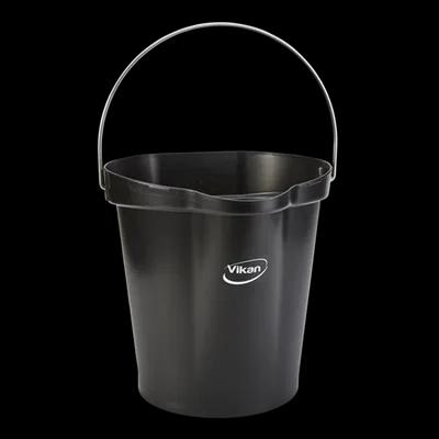 Utility Bucket & Pail 3.17 GAL PP Black With Handle 1/Each