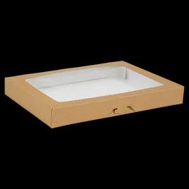 Donut Box 16X12X2.5 IN Corrugated Paperboard Kraft With Window 100/Case