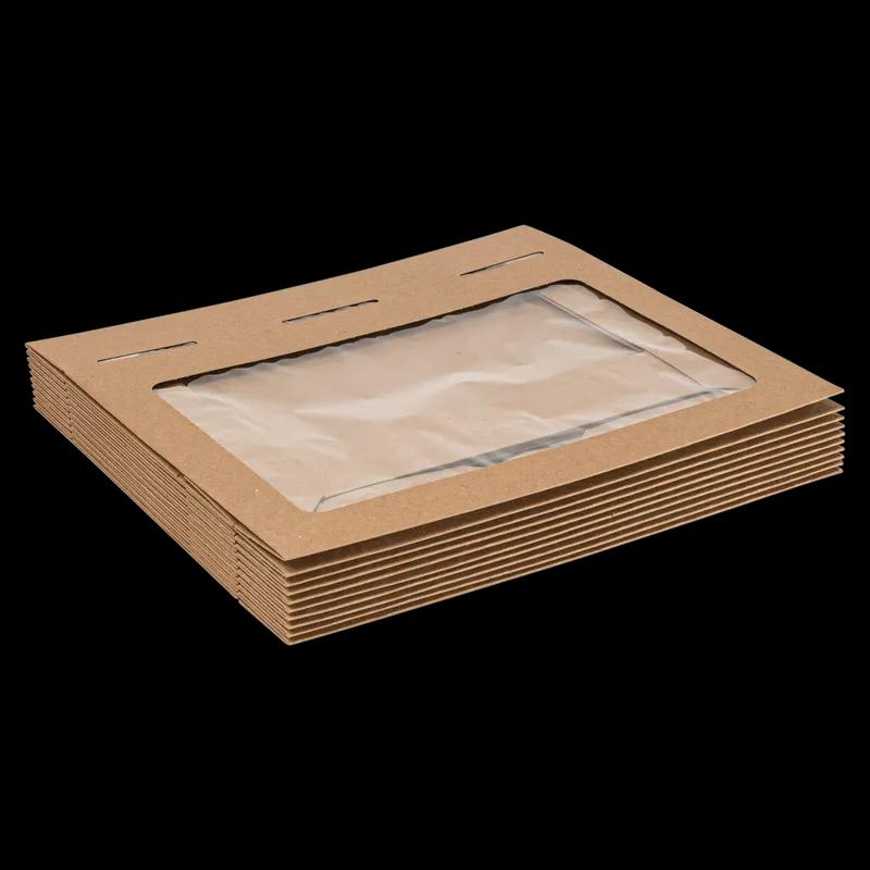 Donut Box 16X12X2.5 IN Kraft With Window 100/Case