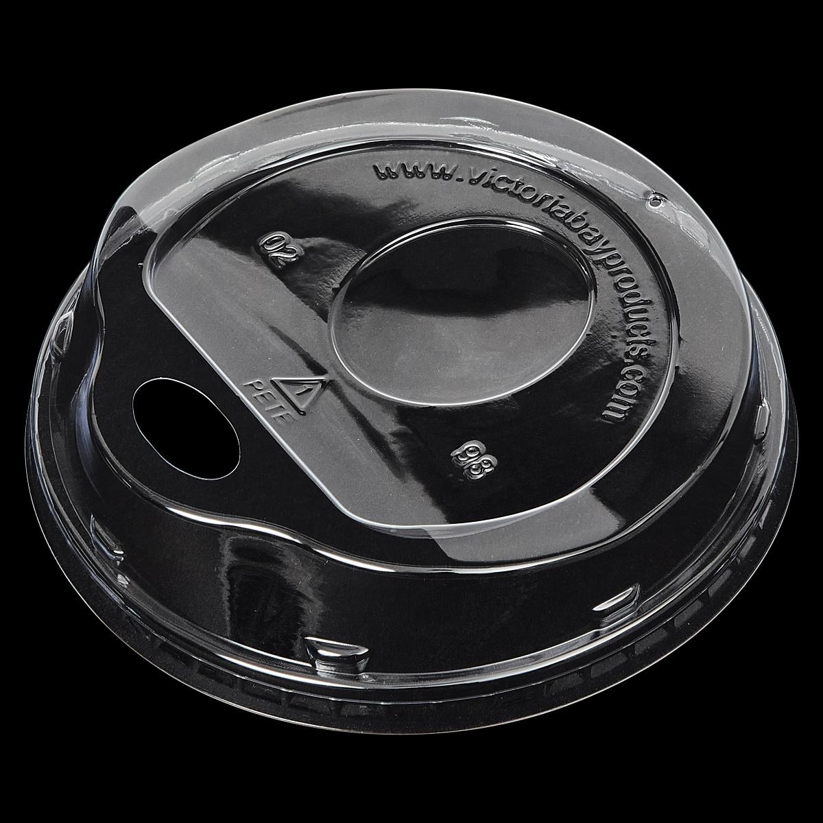 Victoria Bay 98 Series Lid Dome PET Clear For 24-20-16 OZ Cold Cup Sip Through 1000/Case