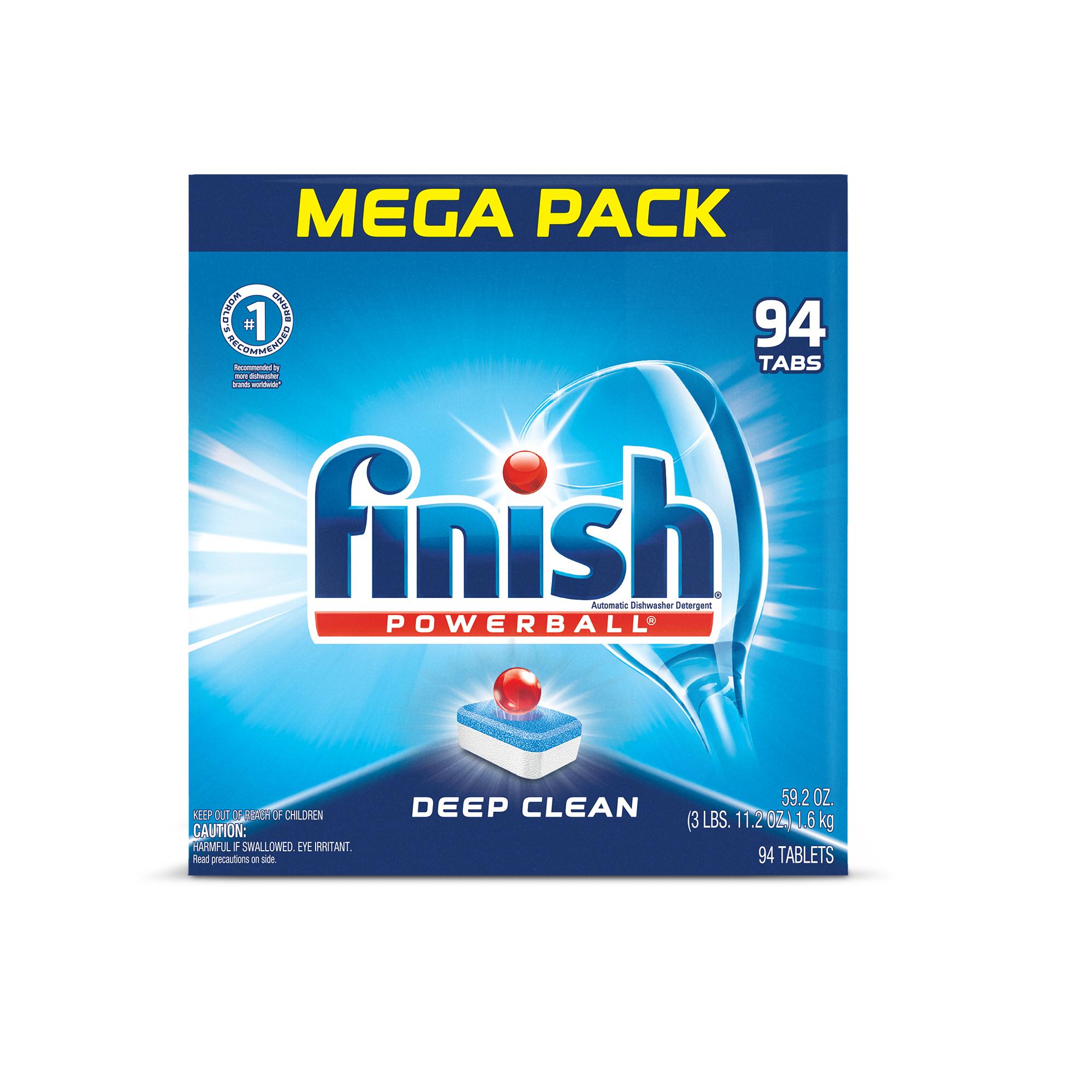 Finish Powerball Dishwasher Tabs 94 Count/Box 4 Box/Case