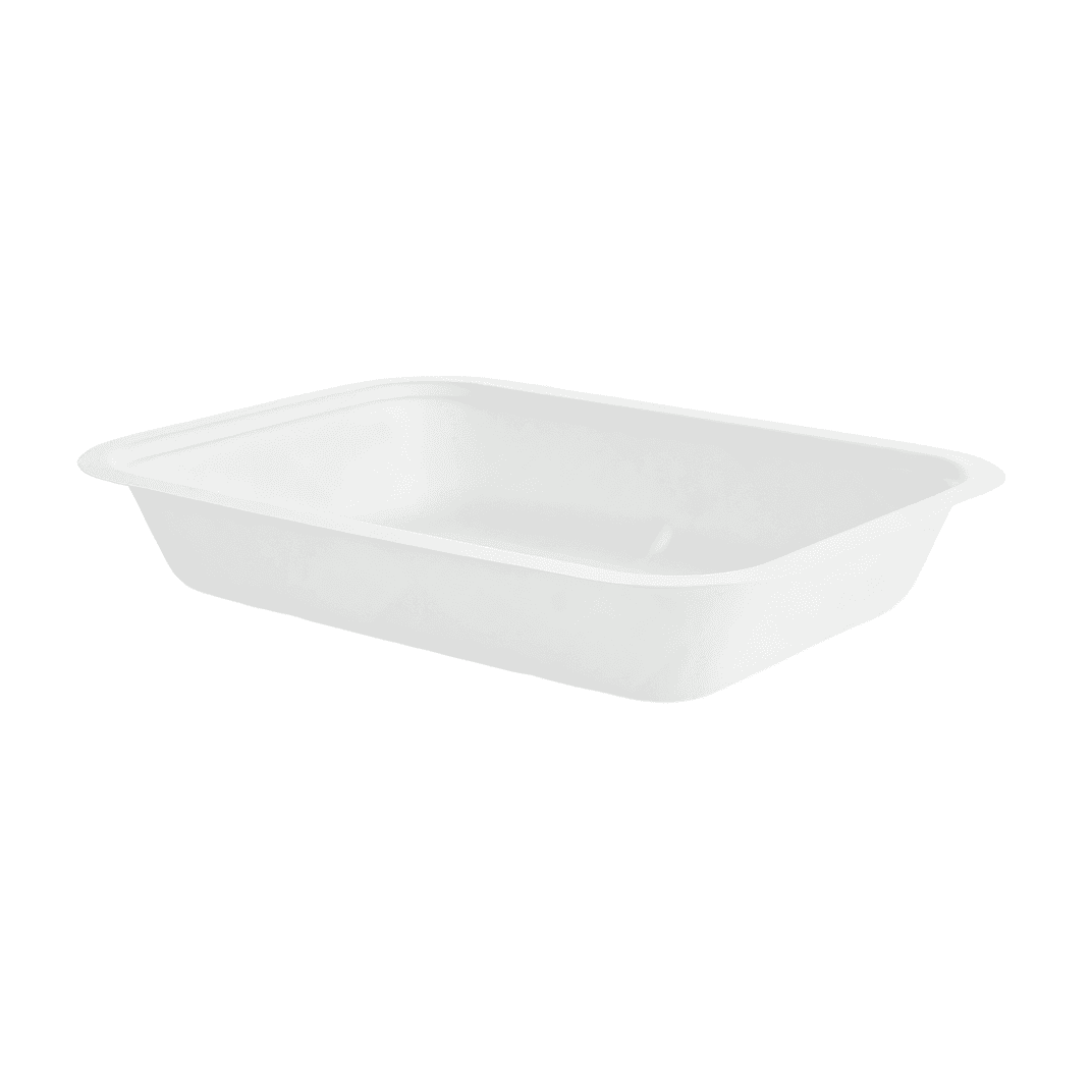 Take-Out Container Base 42 OZ Plastic White 600/Case
