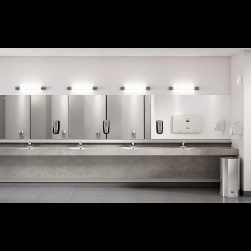 Soap Dispenser 5.25X5.18X10.86 IN Black Chrome Plastic Wall Mount 1/Each