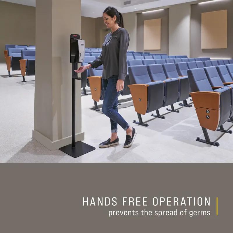 Soap Dispenser 5.25X5.18X10.86 IN Black Chrome Plastic Wall Mount 1/Each