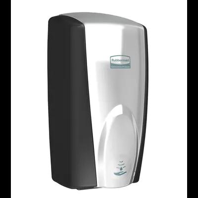 Soap Dispenser 5.25X5.18X10.86 IN Black Chrome Plastic Wall Mount 1/Each