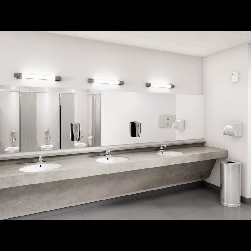 Soap Dispenser 5.25X5.18X10.86 IN Black Chrome Plastic Wall Mount 1/Each