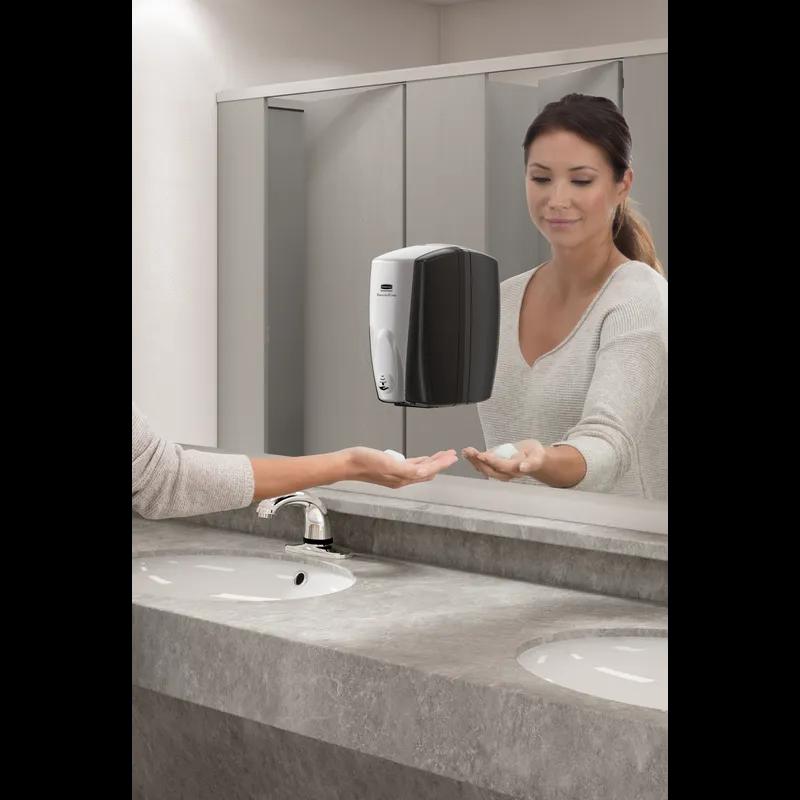 Soap Dispenser 5.25X5.18X10.86 IN Black Chrome Plastic Wall Mount 1/Each