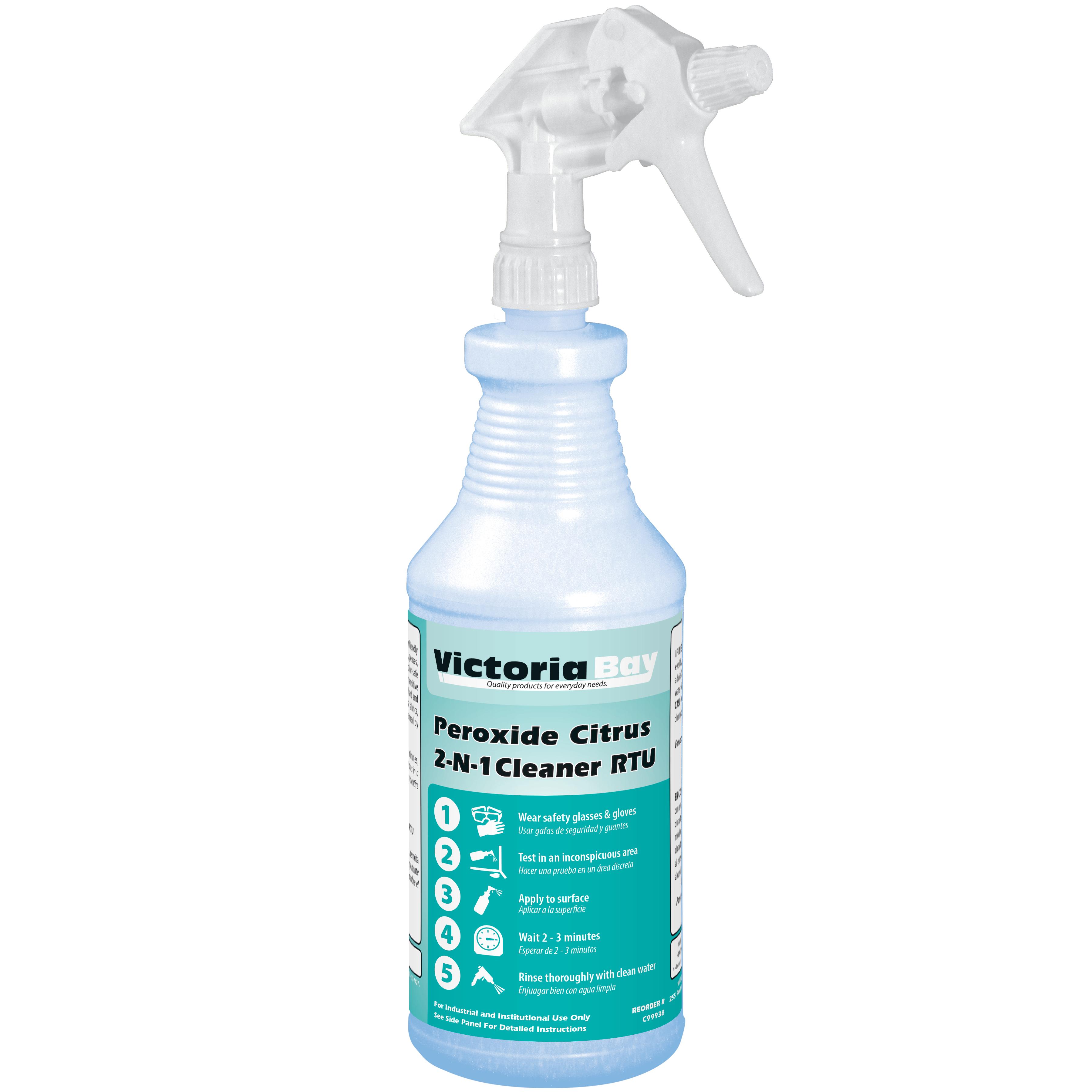 Victoria Bay Peroxide Citrus 2-N-1 Cleaner RTU 1 QT 12/Case