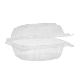 Sandwich Take-Out Container Hinged 5.2X5.3X2.6 IN OPS Clear Square 375/Case