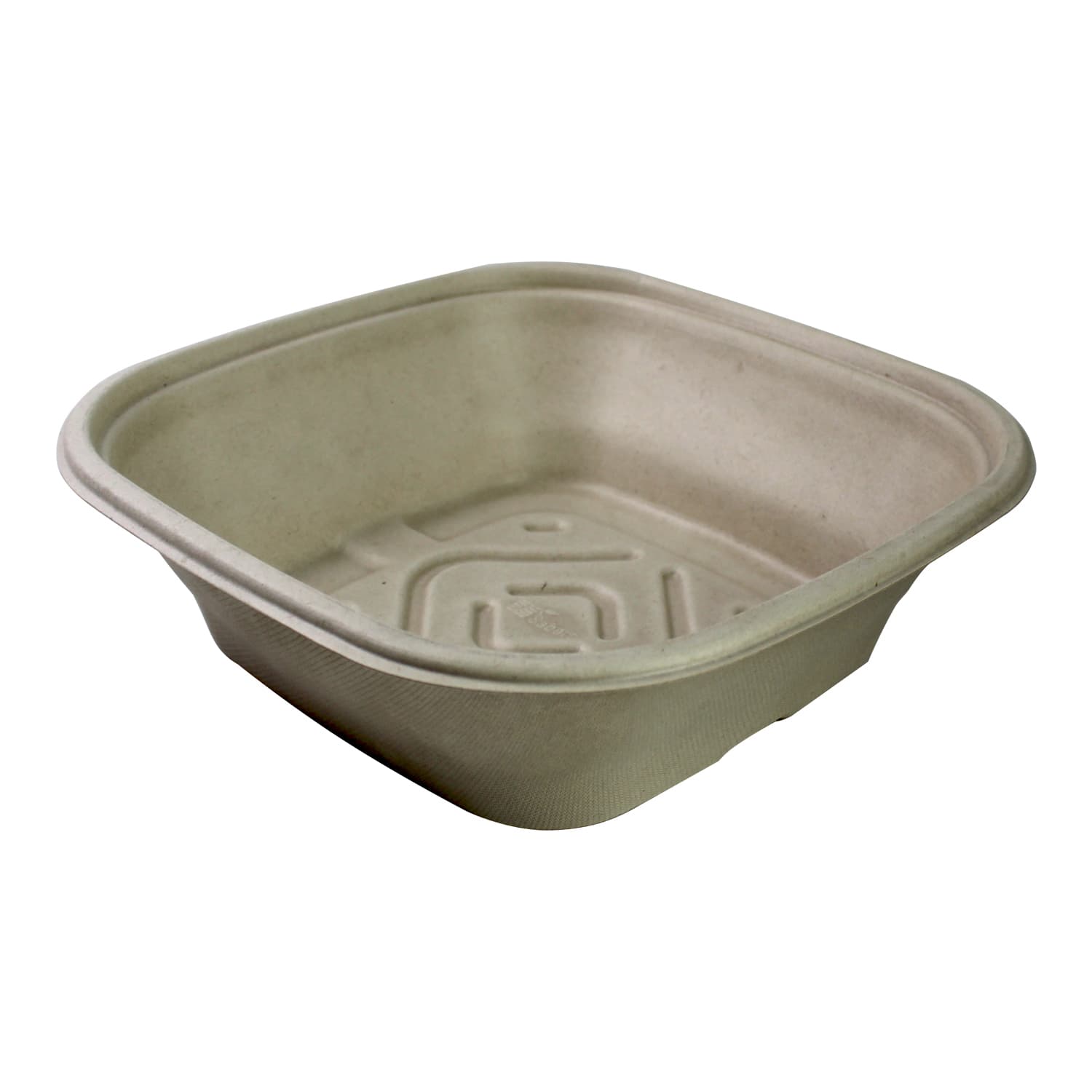 Bowl 80 OZ Pulp Fiber Kraft Square 50/Case