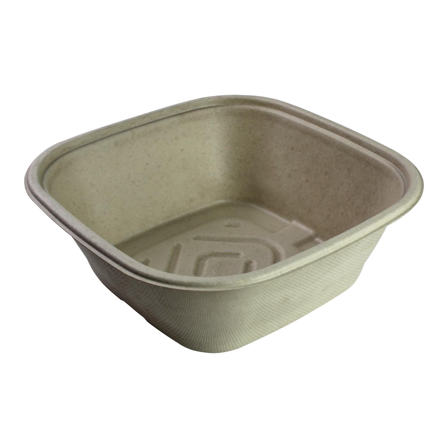 Bowl 120 OZ Pulp Fiber Kraft Square 50/Case