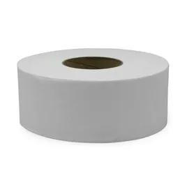 Victoria Bay Toilet Paper & Tissue Roll 3.3 IN 2PLY Virgin Paper White Embossed Jumbo Jr (JRT) 12 Rolls/Case