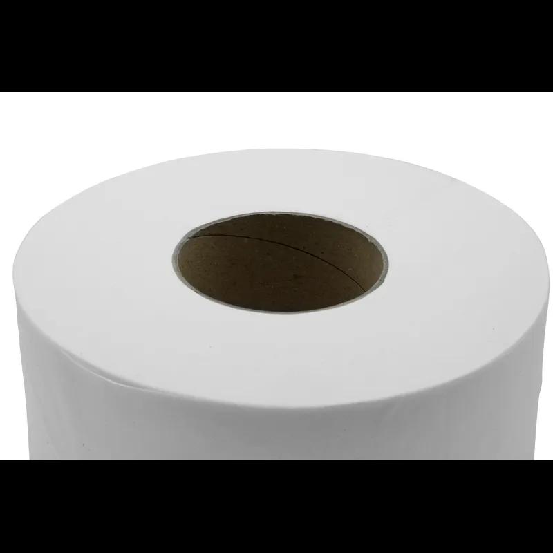 Victoria Bay Toilet Paper & Tissue Roll 3.3 IN 2PLY Virgin Paper White Embossed Jumbo Jr (JRT) 12 Rolls/Case 65 Cases/Pallet