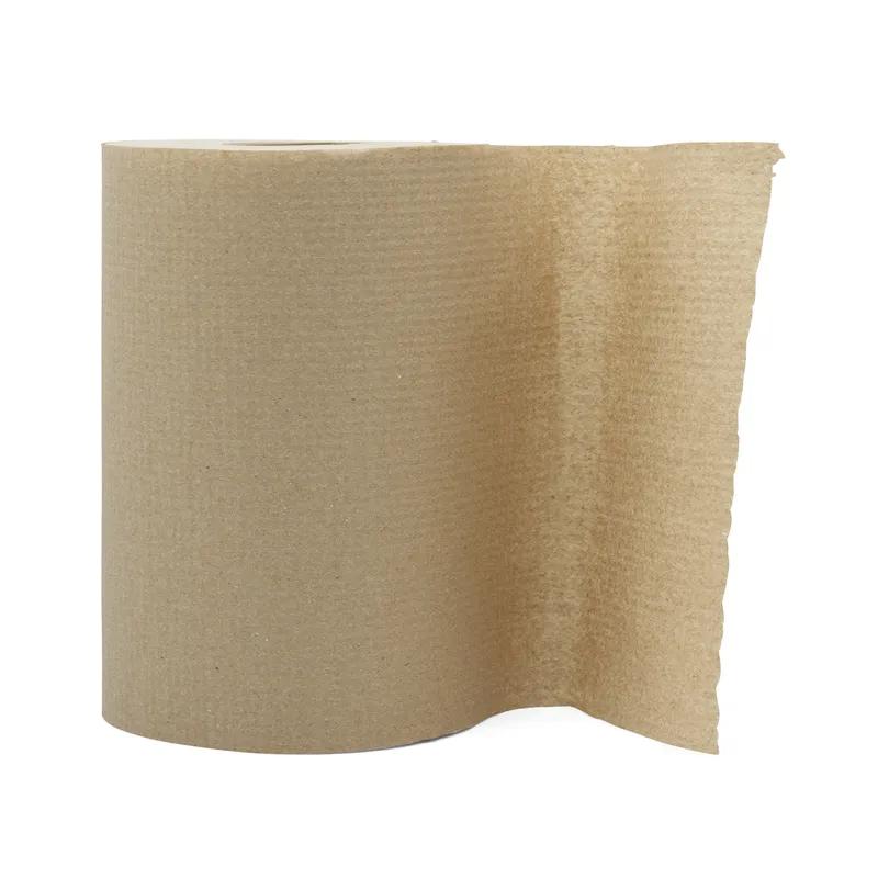 Victoria Bay Roll Paper Towel 7.88IN X350FT 1PLY Recycled Paper Kraft Hardwound Embossed 12 Rolls/Case 60 Cases/Pallet