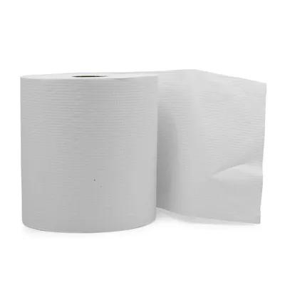 Victoria Bay Roll Paper Towel 7.9IN X800FT 1PLY Recycled Paper White Hardwound Embossed 6 Rolls/Case 60 Cases/Pallet