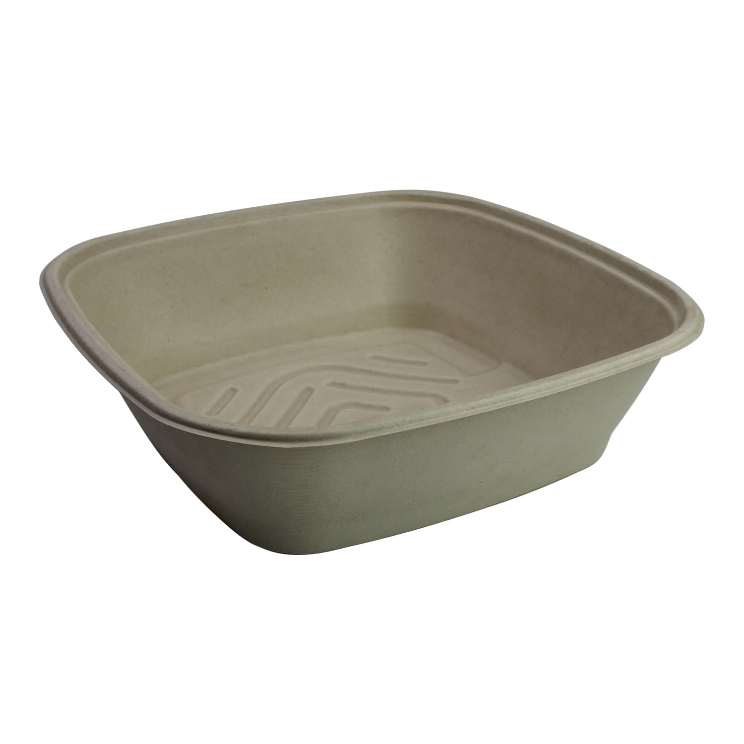 Bowl 240 OZ Pulp Fiber Kraft Square 25/Case
