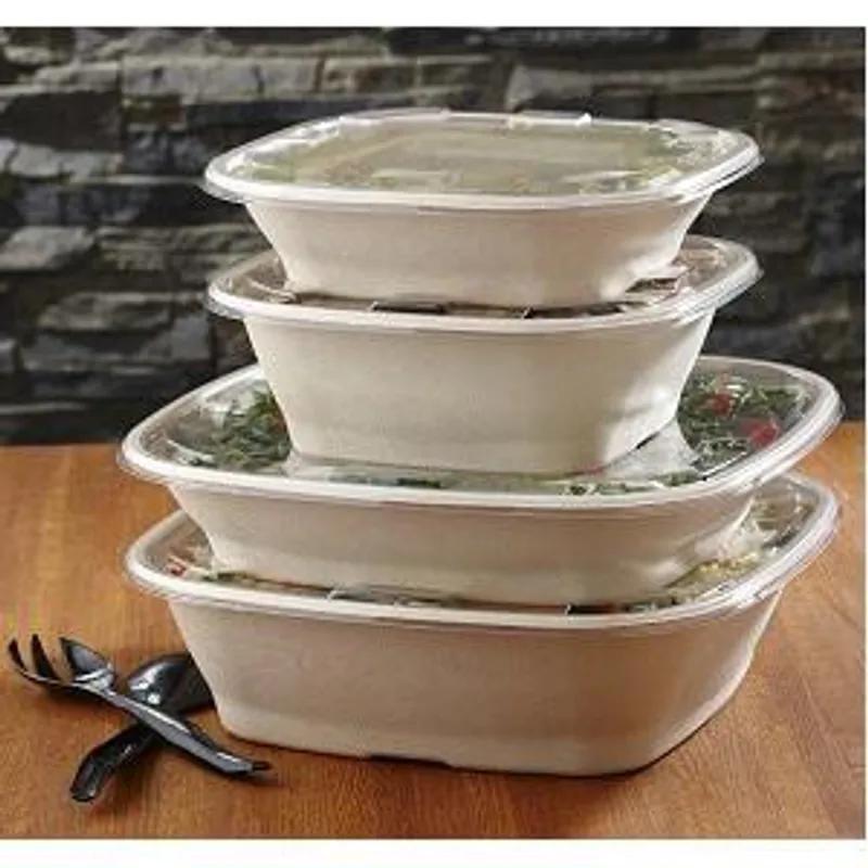 Bowl 240 OZ Pulp Fiber Kraft Square 25/Case