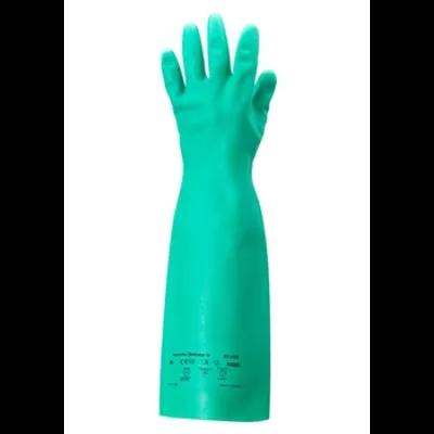 Chemicals Gloves XL 18 IN Green 22MIL Nitrile Rubber Chemical Resistant 1 Count/Pack 12 Packs/Case 12 Count/Case