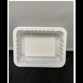 Meat Pad & Tray 8.75X6.72X1.6 IN PP White 4200/Pallet
