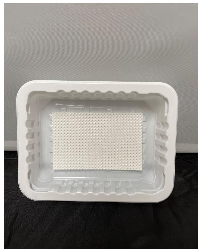 Meat Pad & Tray 8.75X6.72X1.6 IN PP White 4200/Pallet