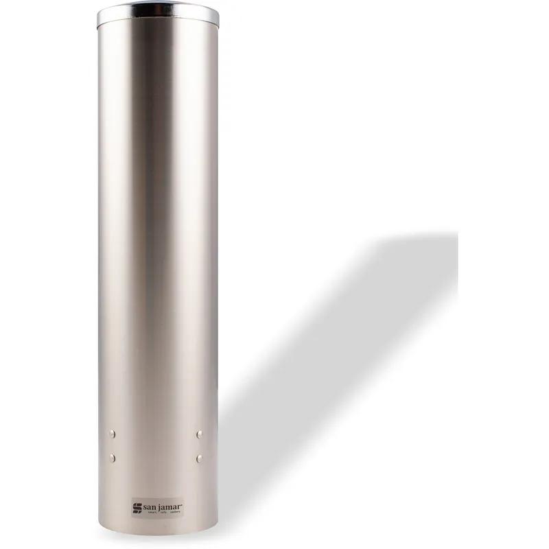 Cup Dispenser 6-12 OZ Flat-Bottom Cups and 4.5-7 OZ Cone Water Cups 17.25X4.50X4.50 IN Stainless Steel Pull-Type 1/Each