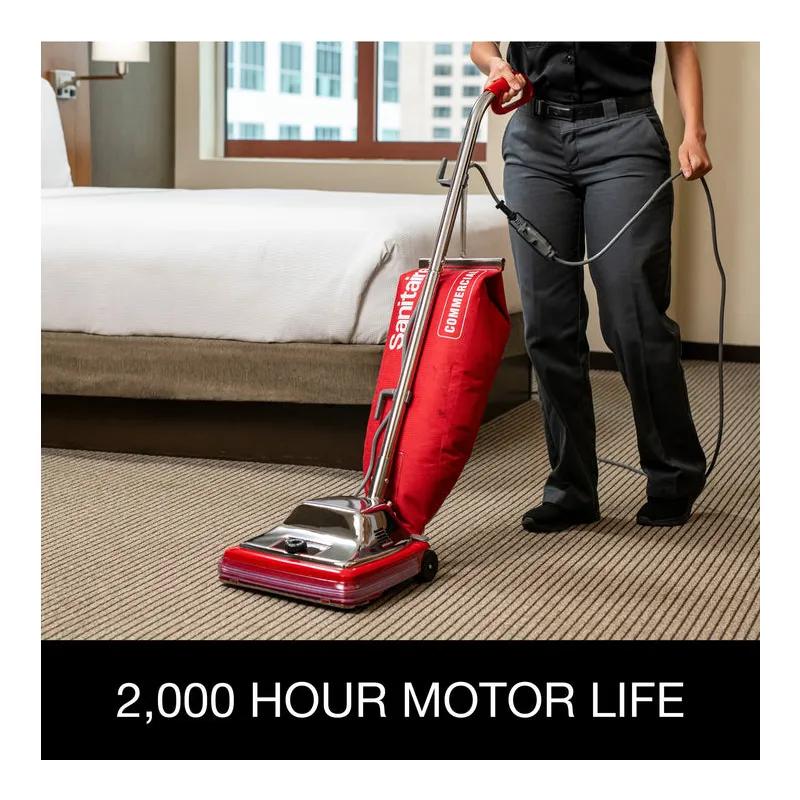 Sanitaire® TRADITION® Upright Vacuum Shake Out Bag 12IN Red With 50FT Cord Assembled 1/Each