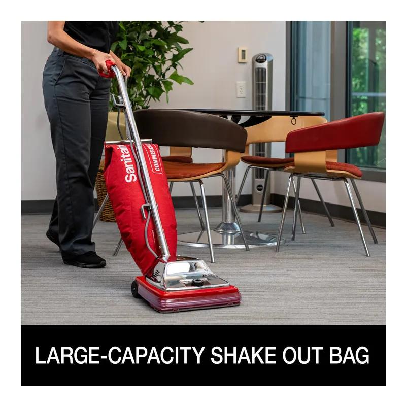 Sanitaire® TRADITION® Upright Vacuum Shake Out Bag 12IN Red With 50FT Cord Assembled 1/Each