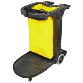 Gator® Janitorial Cleaning Cart & Bag 29.1X22.2X38.8 IN 25 GAL Gray Yellow Vinyl Plastic 1/Each