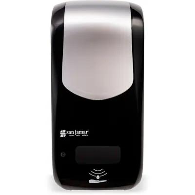 Summit Rely® Soap Dispenser Black Stainless Plastic Multi-Surface Mounting 1/Each