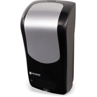 Summit Rely® Soap Dispenser Black Stainless Plastic Multi-Surface Mounting 1/Each