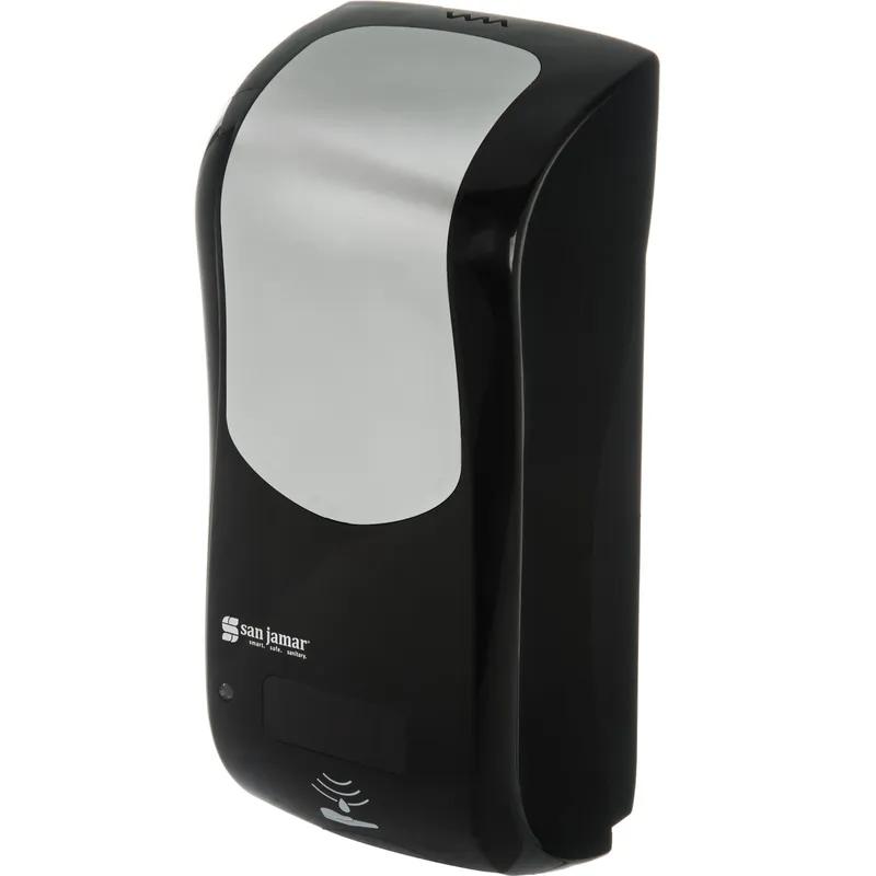 Summit Rely® Soap Dispenser Black Stainless Plastic Multi-Surface Mounting 1/Each