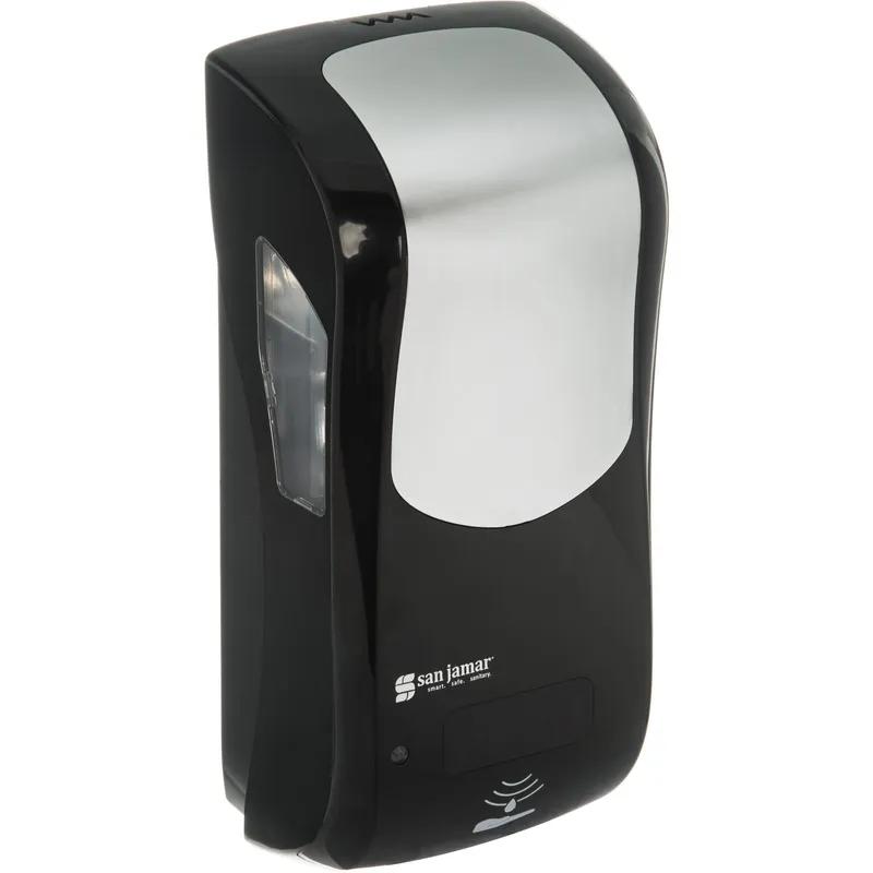 Summit Rely® Soap Dispenser Black Stainless Plastic Multi-Surface Mounting 1/Each