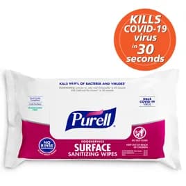 Purell® Flowpack Sanitizer 7.36X4.33X2.17 IN Wipe 72 Count/Pack 12 Packs/Case 864 Count/Case