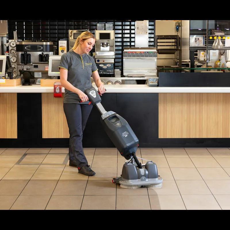 NUC 244NX Floor Scrubber 1 GAL 18IN 36v Ultra Compact Lithium-Ion Battery 1/Each