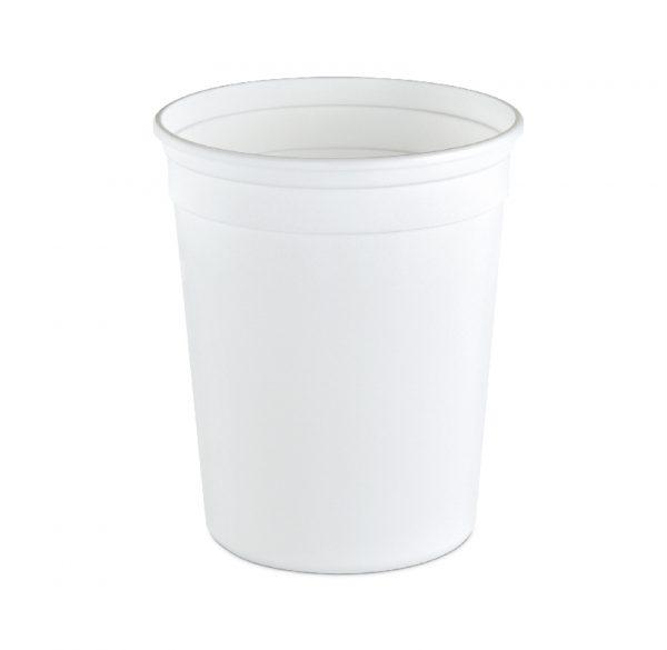 Value Line Deli Container Base 32 OZ PP White Round Microwave Safe Stackable Leak Resistant 500/Case