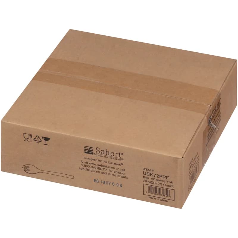 Serving Fork 10 IN PP Black 72/Case