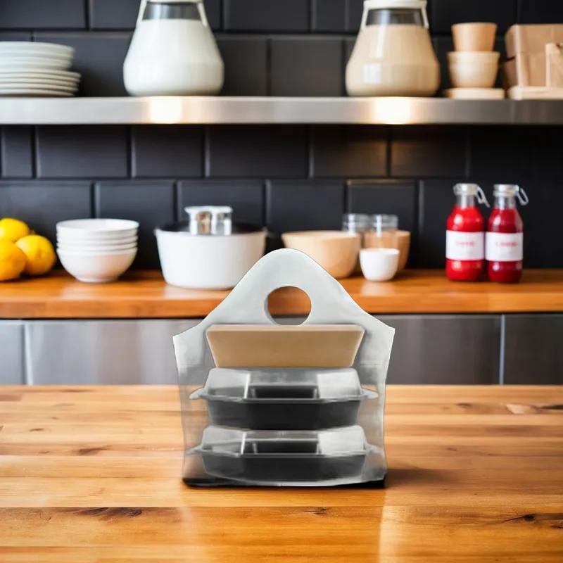 Bag 15x14+5BG White With Wave Top Closure 1000/Case